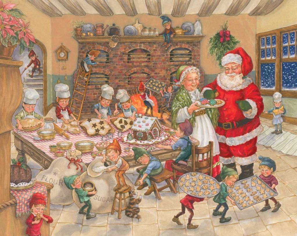 Santa’s Kitchen Advent Calendar (Countdown to Christmas) by Vermont Christmas Company with ‘Twas the Night Before Christmas’ Poem